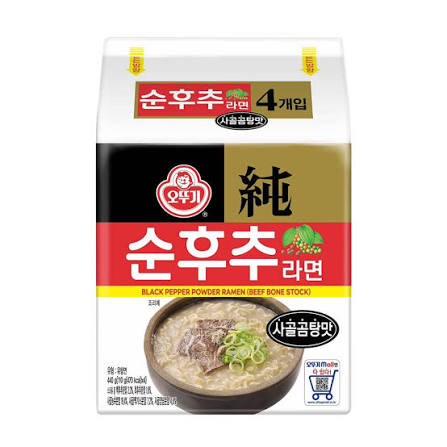 黑胡椒牛骨拉麵（四入一袋）